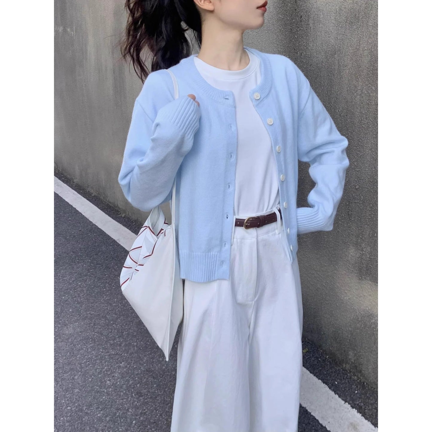 Soft And Cozy Single-breasted Cardigan Knit Top