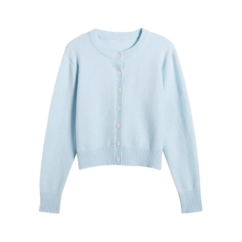 Soft And Cozy Single-breasted Cardigan Knit Top