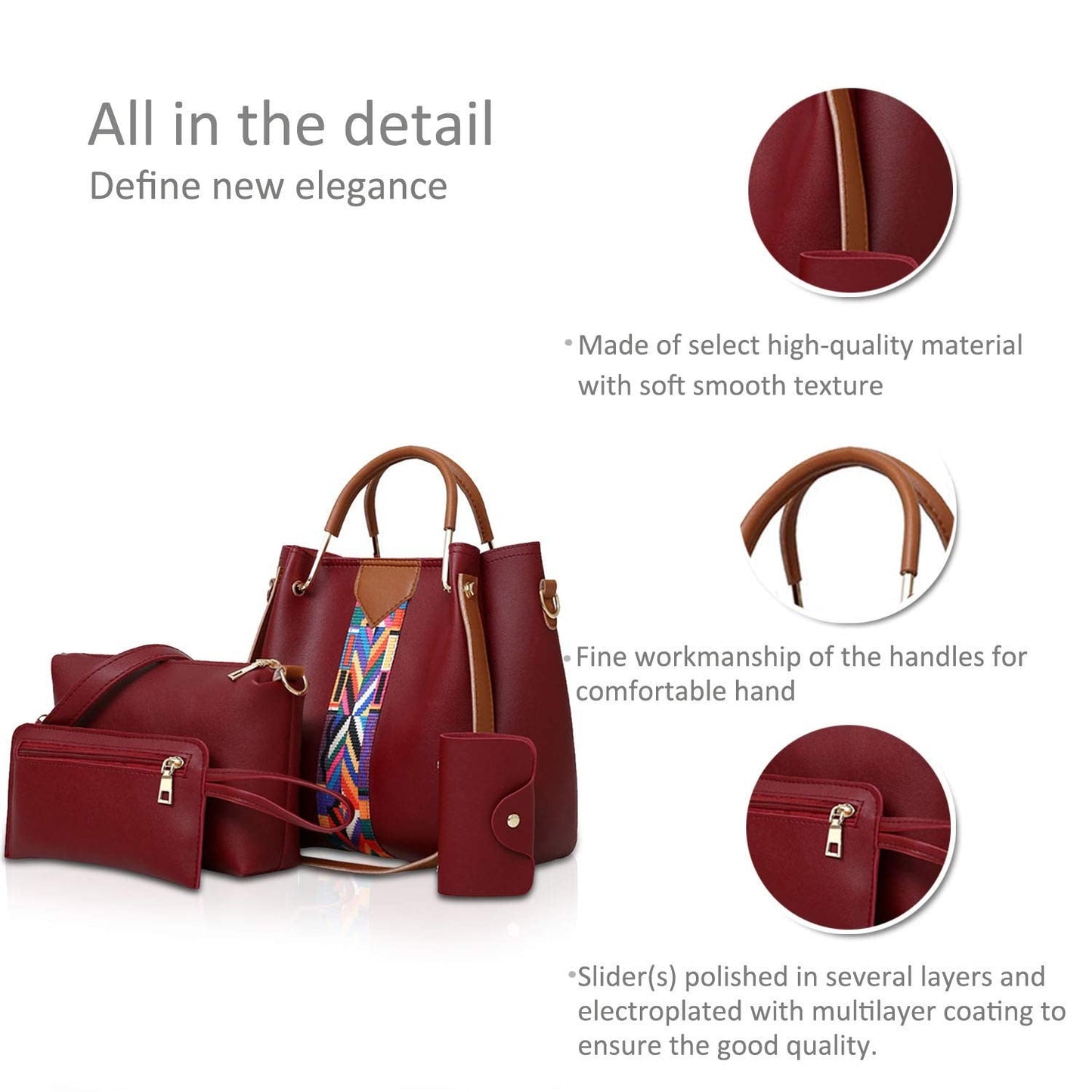 Handbags For Ladies Top-Handles Crossbody Bags Purse Wallet