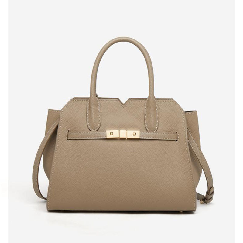 Premium-Look Handbag Womens Top-Grain Leather Tote Bag
